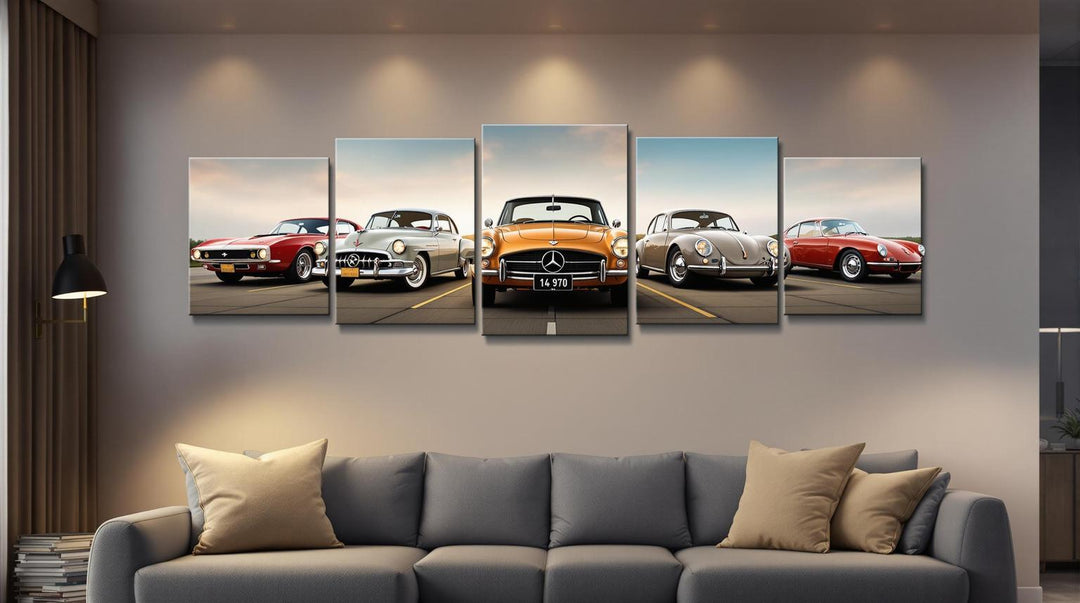 5 Popular Classic Car Designs for Metal Wall Decor
