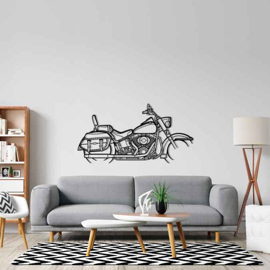 Softail 2004 Silhouette Metal Wall Art