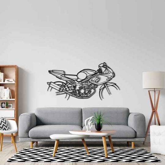 SV650 2002 Silhouette Metal Wall Art