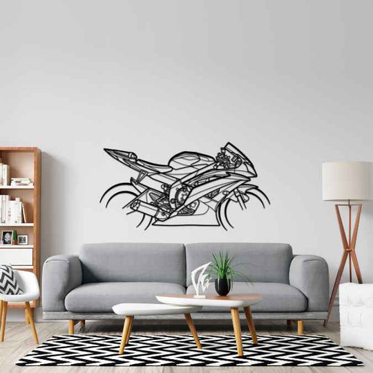 R6 2008 Silhouette Metal Wall Art