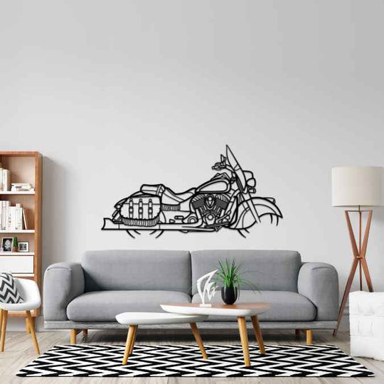 Chief Vintage Silhouette Metal Wall Art