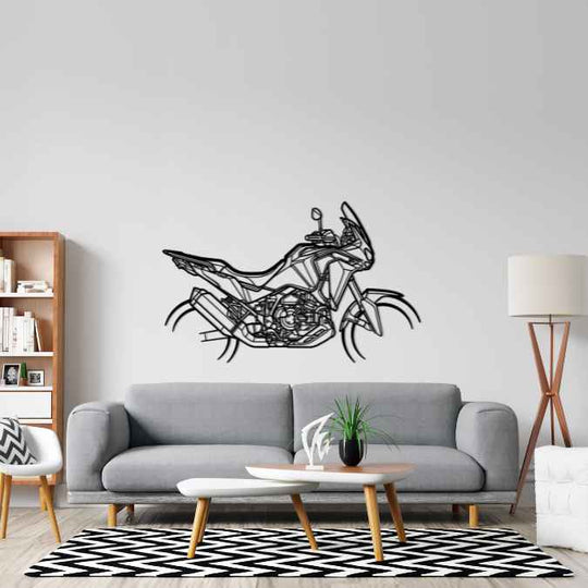 Africa Twin Adventure Sport 2023 Silhouette Metal Wall Art