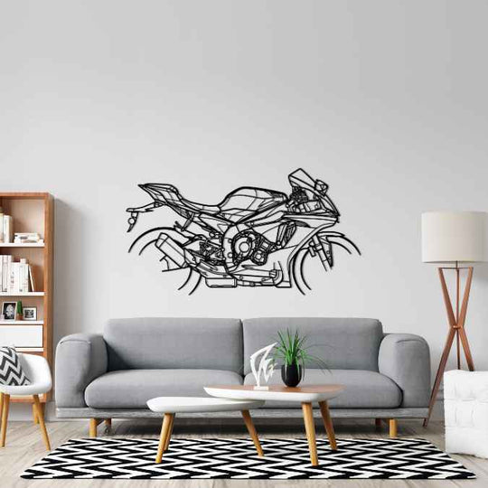 R1 M 2017 Silhouette Metal Wall Art