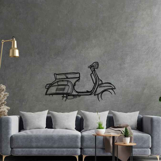 Vespa 1970 Silhouette Metal Wall Art