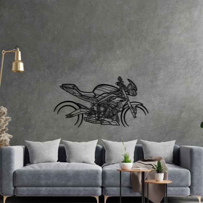 Street Triple 675R 2014 Silhouette Metal Wall Art
