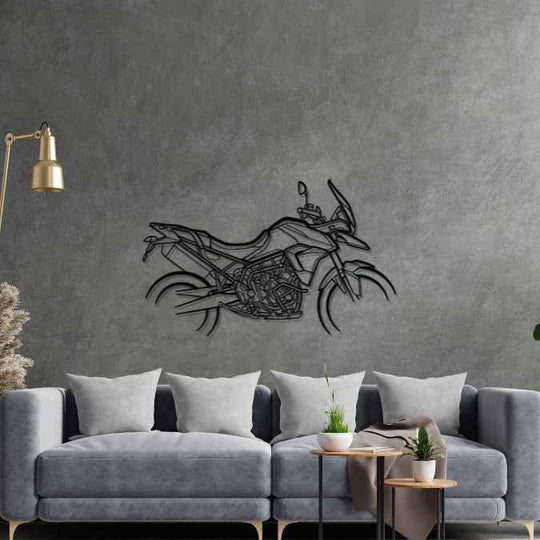 Tiger 900 GT 2022 Silhouette Metal Wall Art