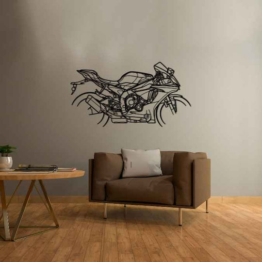R1 M 2017 Silhouette Metal Wall Art