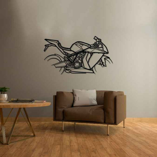 RC8 2008 Silhouette Metal Wall Art