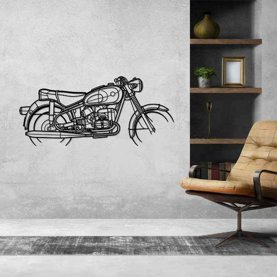 R69US 1968 Silhouette Metal Wall Art