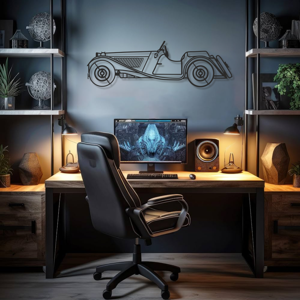 Metallwanddeko „CLASSIC CAR 1“