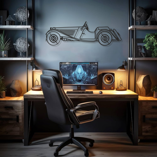 Metallwanddeko „CLASSIC CAR 1“