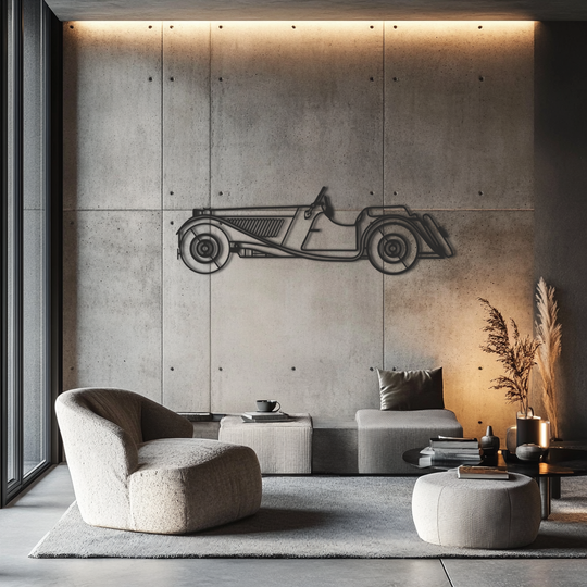 Metallwanddeko „CLASSIC CAR 1“