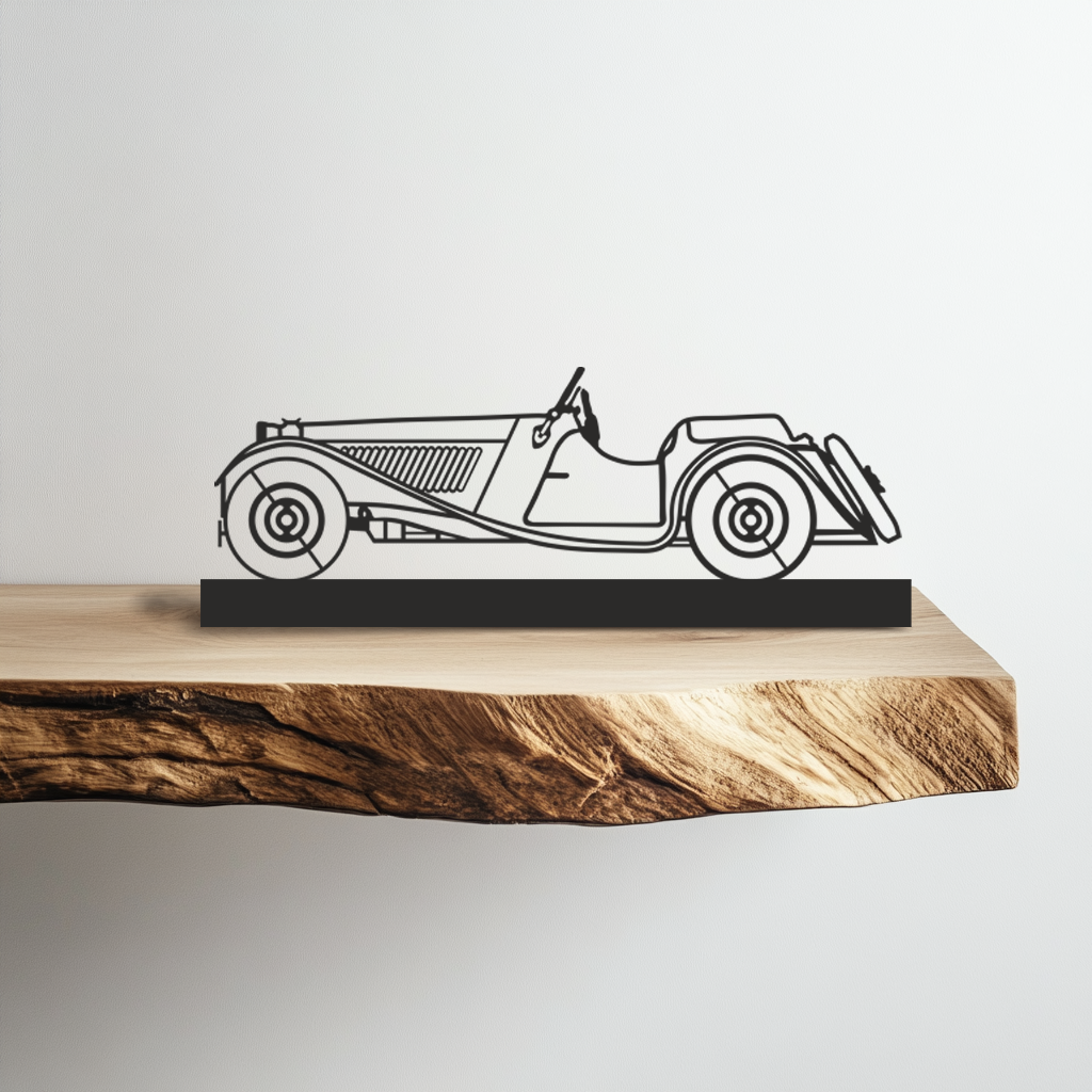 CLASSIC CAR 1 Silhouette Metal Stand Art