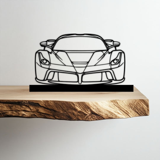 Ferrari La Ferrari Front Silhouette Metal Stand Art