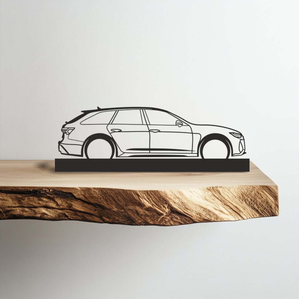 Audi A4 Avant Silhouette Metal Stand Art