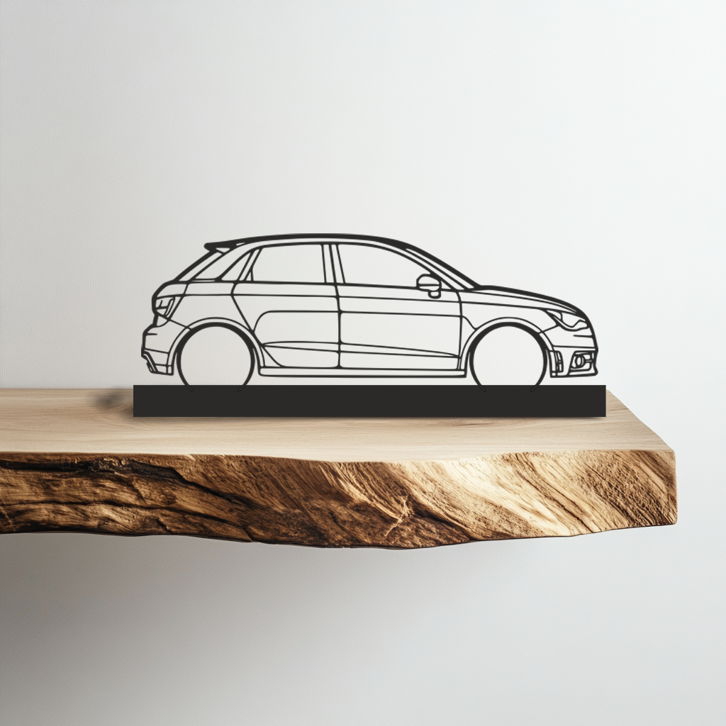 Audi A1 Silhouette Metal Stand Art