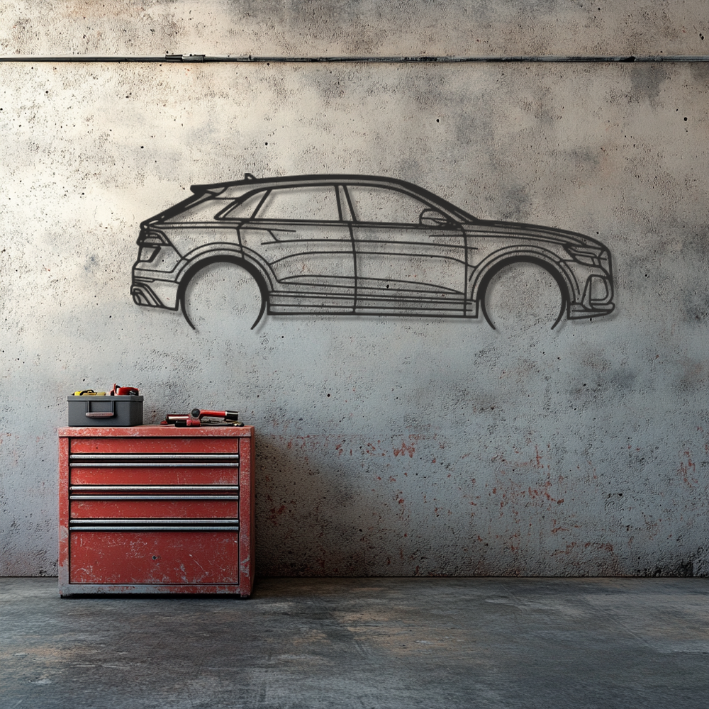 Audi Q8 Silhouette Metal Wall Art