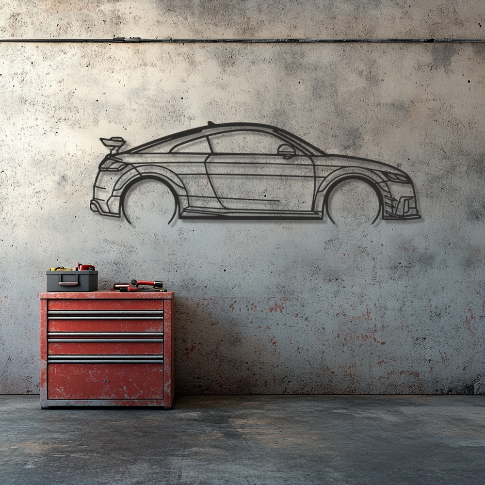 Audi TT Silhouette Metal Wall Art