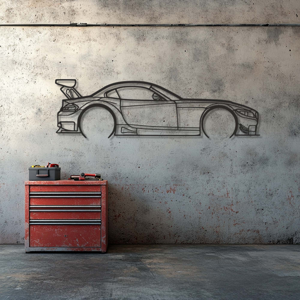 BMW z4 e89 Silhouette Metal Wall Art
