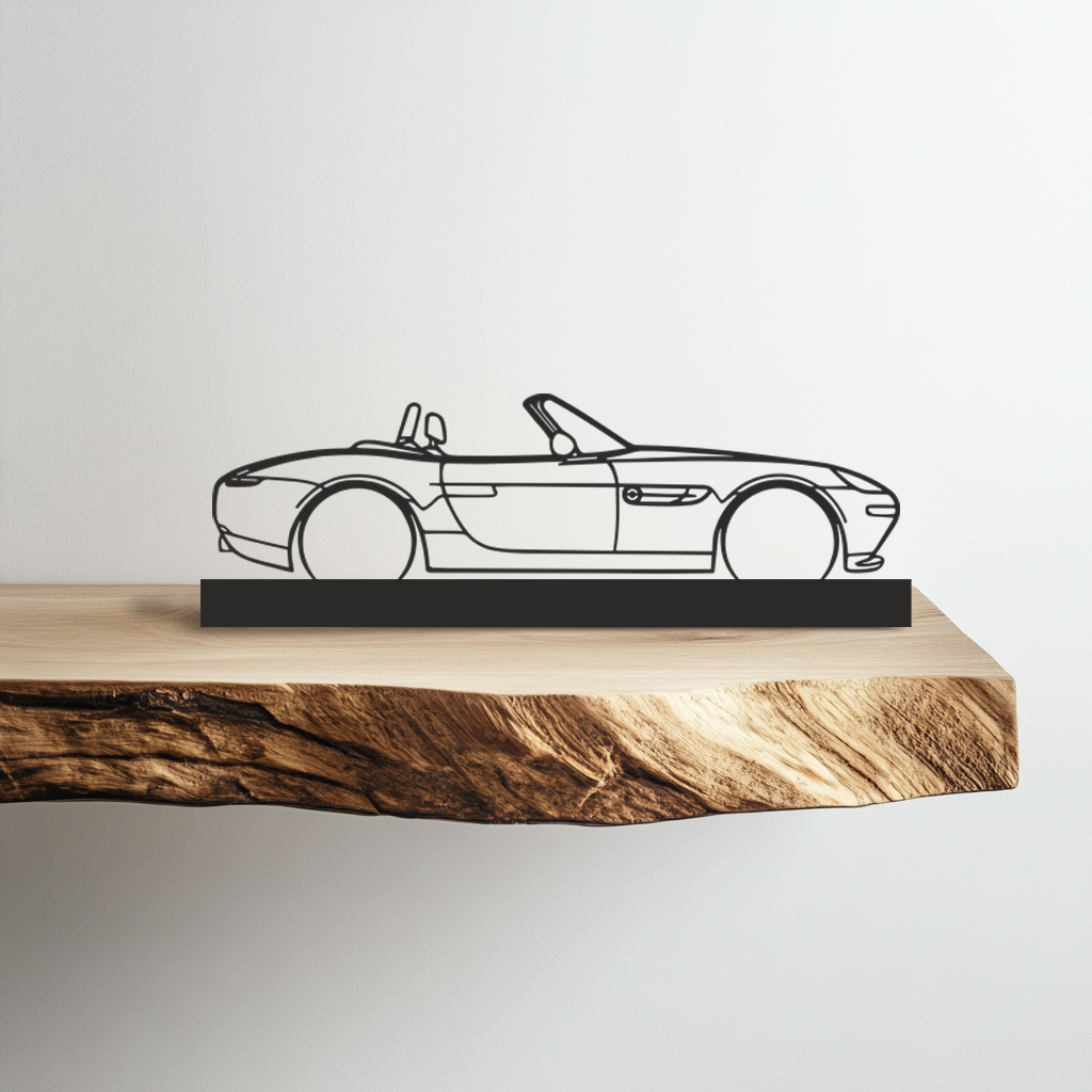 BMW z8 Silhouette Metal Stand Art