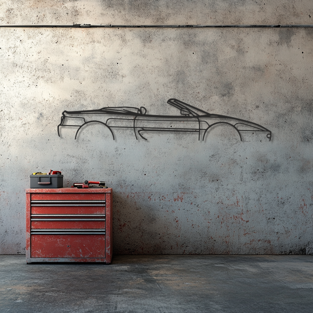 Ferrari f35 spider Silhouette Metal Wall Art