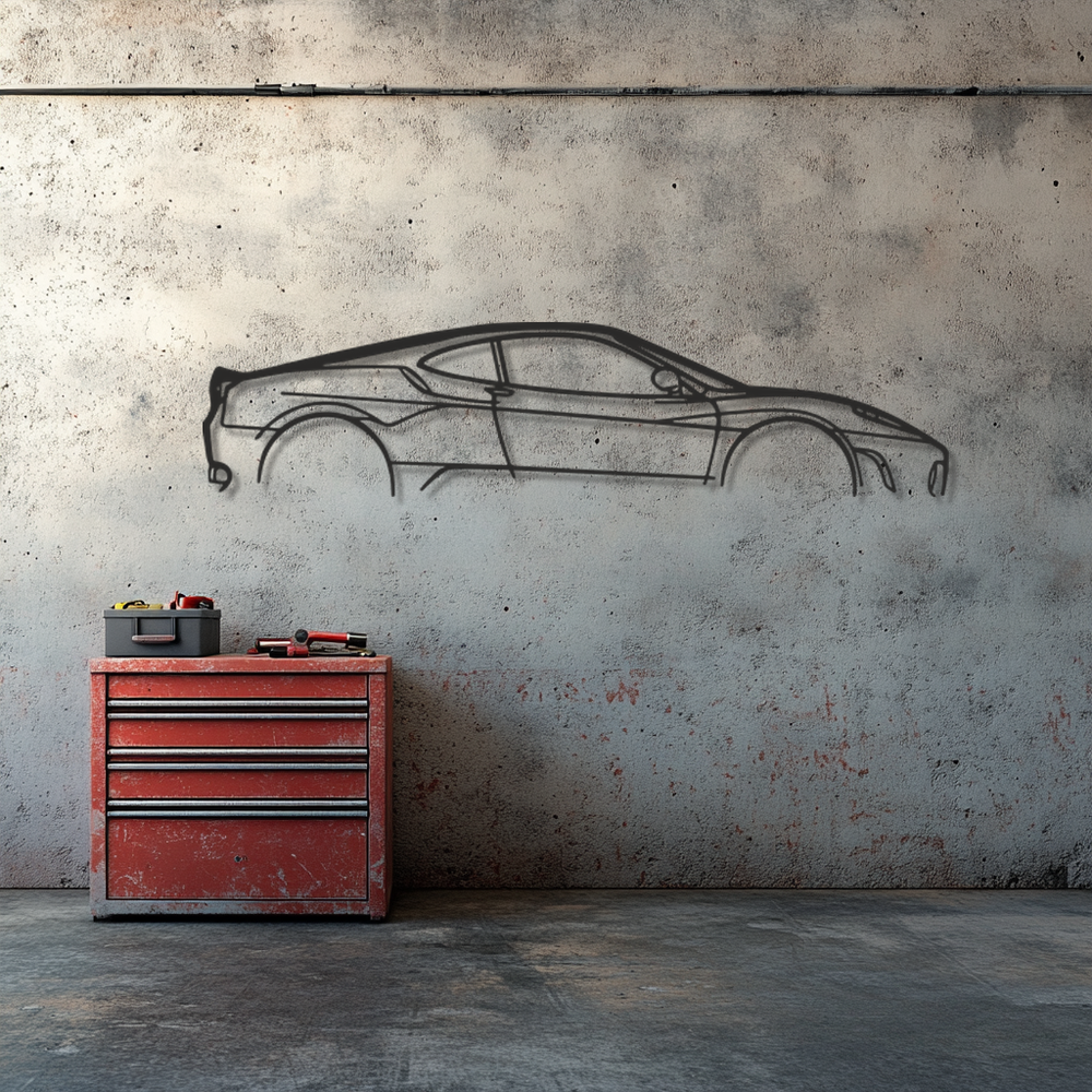 Ferrari f430 Silhouette Metal Wall Art