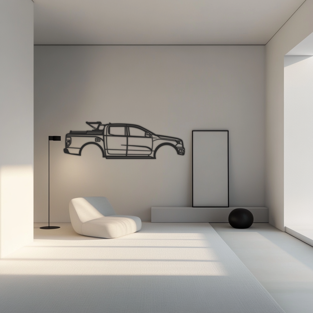 Ford f150 Silhouette Metal Wall Art