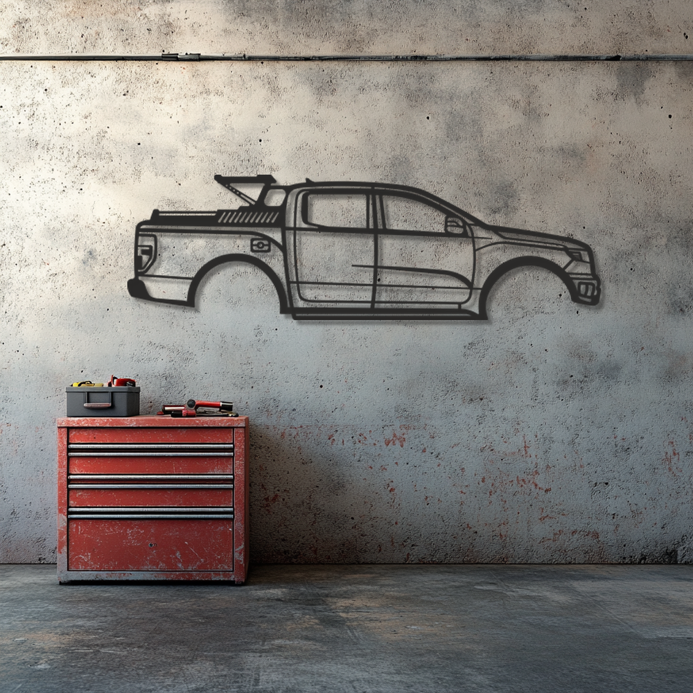 Ford f150 Silhouette Metal Wall Art