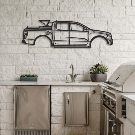 Ford f150 Silhouette Metal Wall Art