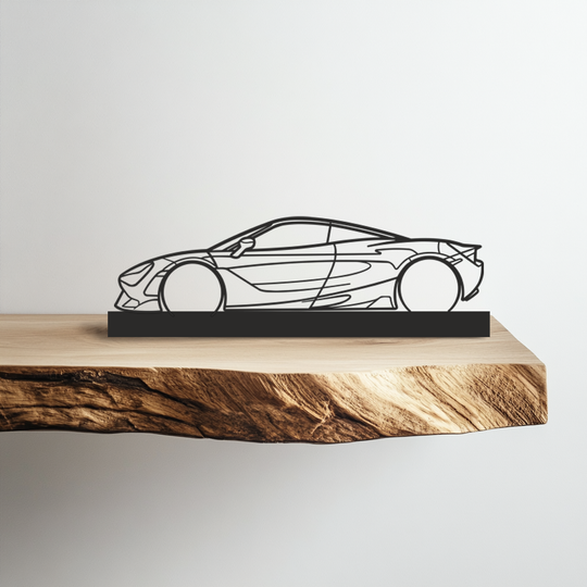 Mclaren 720s Silhouette Metal Stand Art