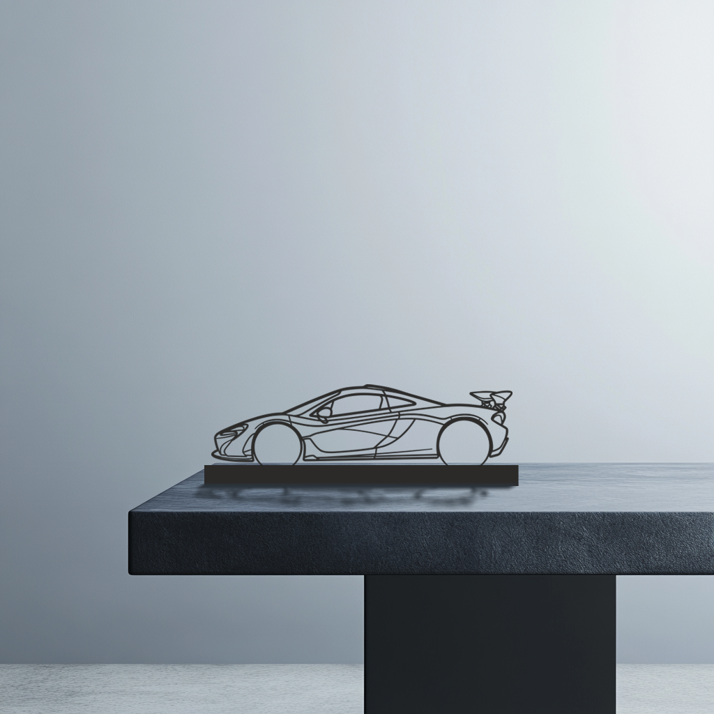 McLaren p1 Silhouette Metal Stand Art