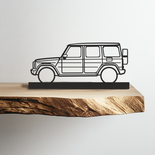 Mercedes G Class Silhouette Metal Stand Art