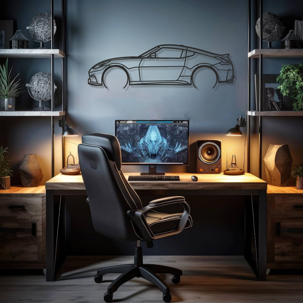 Nissan 350z Silhouette Metal Wall Art