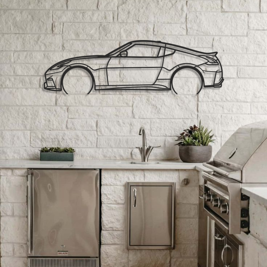 Nissan 350z Silhouette Metal Wall Art