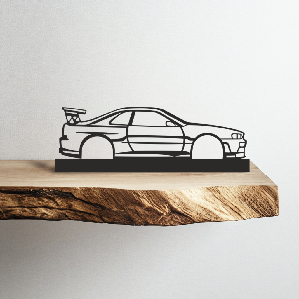 Nissan SKYLINE Silhouette Metal Stand Art