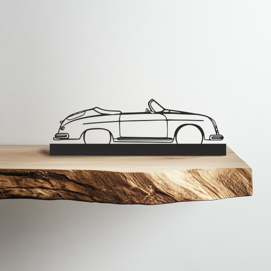 Метална стойка Porsche 356 speedster Silhouette Art