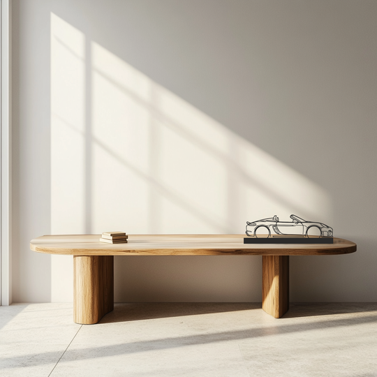 Porsche 718 spider 2020 Silhouette Metal Stand Art