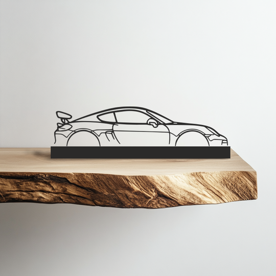 Метална стойка Porsche Cayman GT4 Silhouette Art
