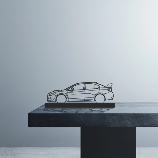 Subaru WRX Silhouette Metal Stand Art